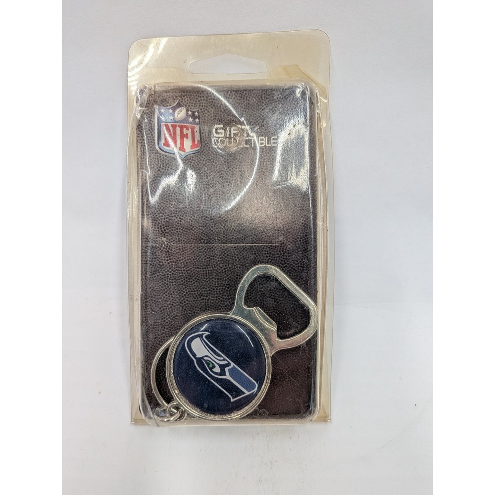 Seattle Seahawks NFL Bottle Opener Keychain Great American Products 2008 NIP